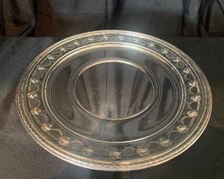#1367A. Reed and Barton silver plate 17” round platter $38