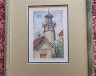 #1423M  Tom Harmon watercolor 10” x 12” $38