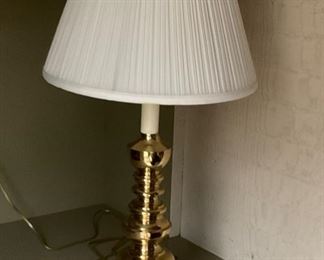 #1598K. 25”  Brass lamp $48