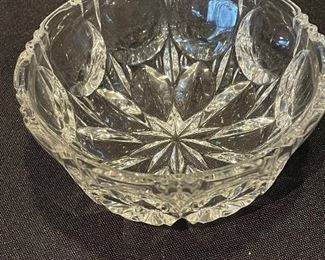 #1508A - Small crystal bowl, 4.5" - $8