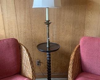 #1420M Barley twist table lamp $495
