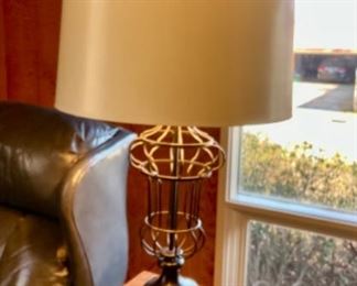 #1409L. 35” Industrial lamp, shade in perfect condition $135