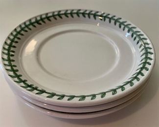 #1675A  3 Portmeirion drum shaped teacup saucers $12