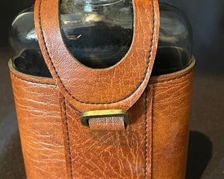 #1696A - Leather flask with no top - $4