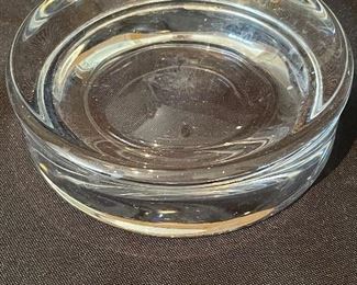 #1698A - Clear heavy concave paperweight (5") - $6