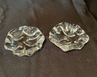 #1717A - Set of 2, ashtrays/candleholders - $2