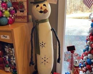 light up snowman made from gourds