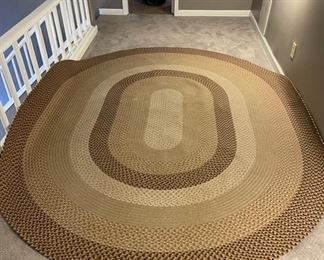 Two 8'x10' "Old New Englander" braided rugs