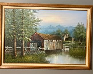 signed K. Michaelson oil on canvas