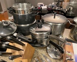 Pampered Chef, Revereware, etc.