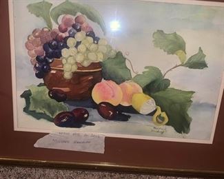 Mildred Woodruff Still Life With Fruit