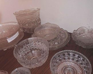 Lots Of Crystal Bowls