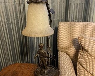 bronze lamp