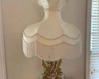 Vintage Capidamonte Porcelain Lamp