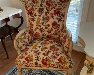 Vintage French Provencial Arm Chair 
