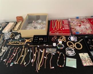 So much costume jewelry 1/2 goes out this weekend the other half next weekend 2/4 -2/5...don't miss out!