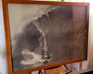 Huge vintage surfing photo