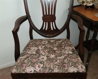 Mahogany Arm Chair - 1940-s 