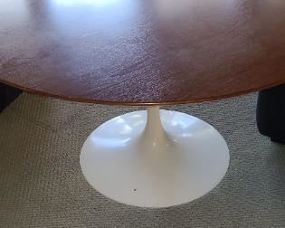 Saarinen Tulip Table with 54 inch Walnut Top