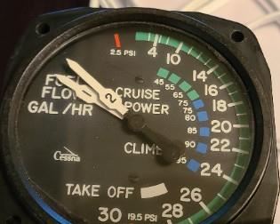 Cessna Fuel Flow Gage