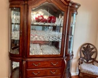 Extremely nice, beveled glass large china cabinet.