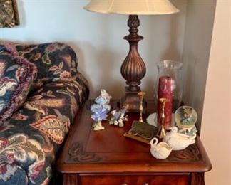 pair of 3 drawer matching end tables