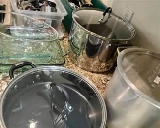 Stock pots and pans