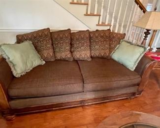 brown sofa