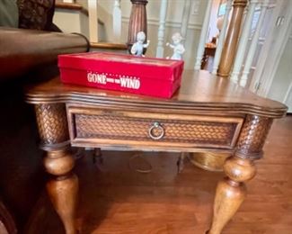 detail on end table, Gone with the Wind collector set