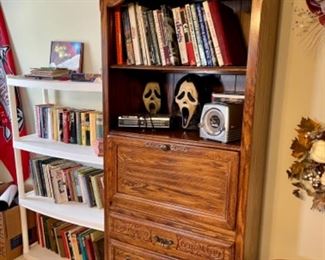 lots of books, Bookcase/desk unit