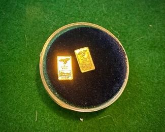 Miniature gold pieces