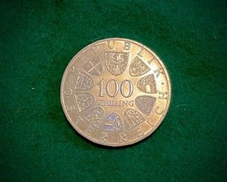 100 Schilling coin
