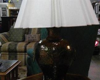 Hammered Copper Lamp