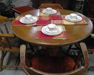 Oak Table and 4 Chairs