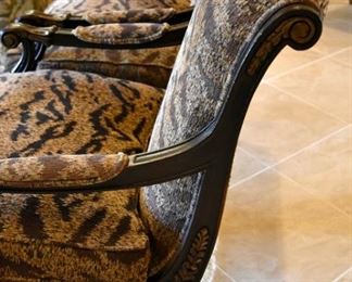 pair (2) chairs by Councill Furniture, custom, Made in the USA