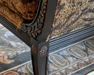 pair (2) chairs by Councill Furniture, custom, Made in the USA