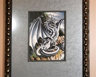 dragon art by Ruth Thompson, numbered