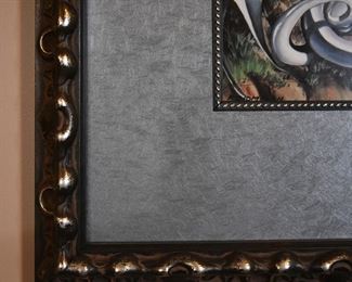 dragon art by Ruth Thompson, numbered (frame detail)