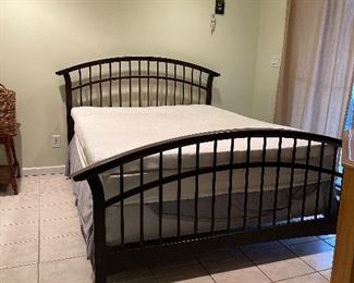 Queen Size Bed with Tempra-pedic Mattress Pad.