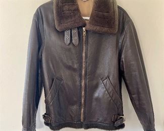 Beautiful Mens Leather Bomber Jacket