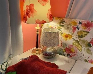 Queen headboard - 2 lamps