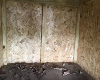 Inside of large dog house