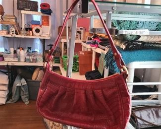 Brahmin red handbag