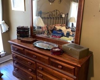 Solid wood dresser in great condition. Look for its matching bedside table.