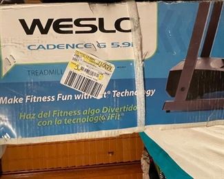 Weslo treadmill never opened in the box. Bluetooth technology