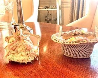 Dresden style porcelains