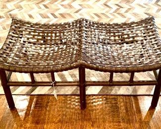 McGuire rattan bench