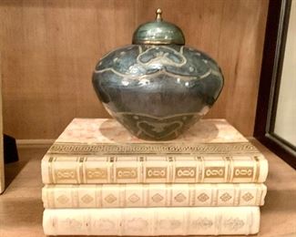 Large selection of white covered decorator books