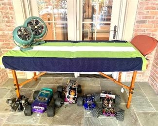 Massage table & remote control vehicles