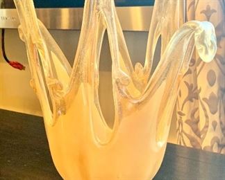 Pair of art glass vases